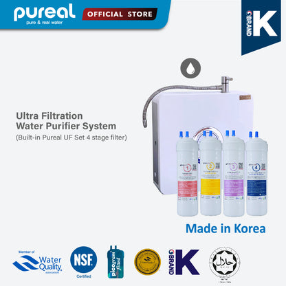 Pureal Ultra Filtration Ambient Water Purifier System with Pureal Halal Ultra Filtration Filter