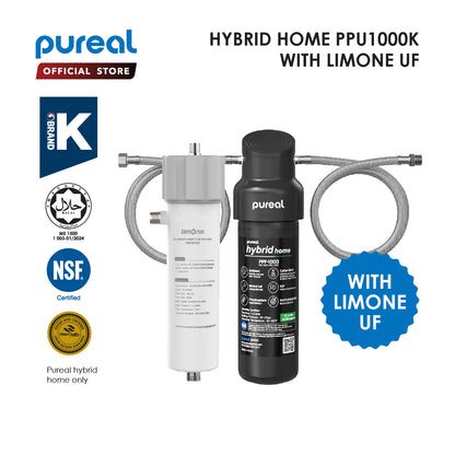 LIMONE PVDF Ultrafitration Water Purifier with Pureal Hybrid Home