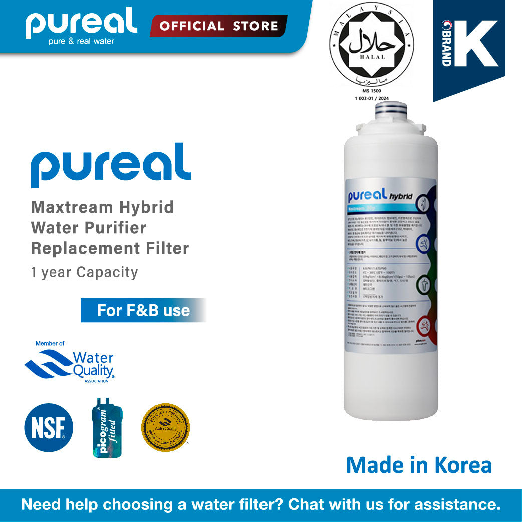 (Jakim Halal Certified) Pureal Maxtream Hybrid Water Purifier Replacement Filter