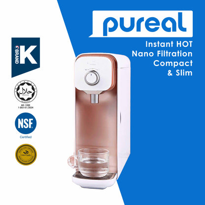 (Jakim Halal Certified) Korea Premium Pureal Hot &amp; Ambient Tankless Water Purifier